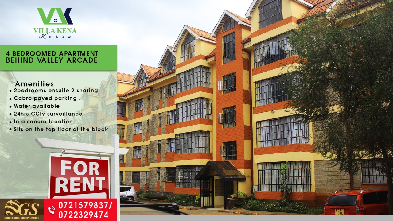 4 Bedroomed apartment behind valley arcade